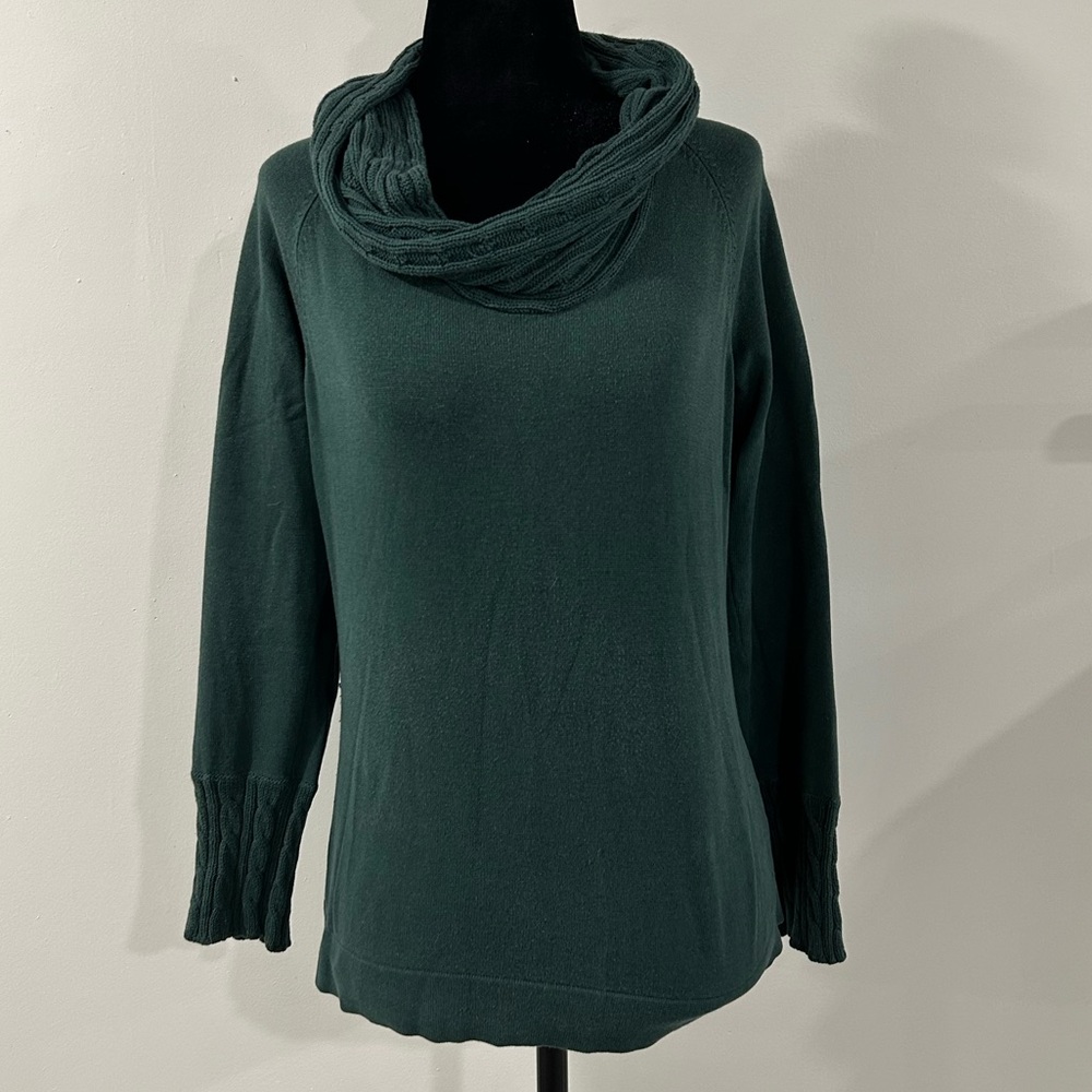 Ricki's Teal Green Cowl Neck Sweater